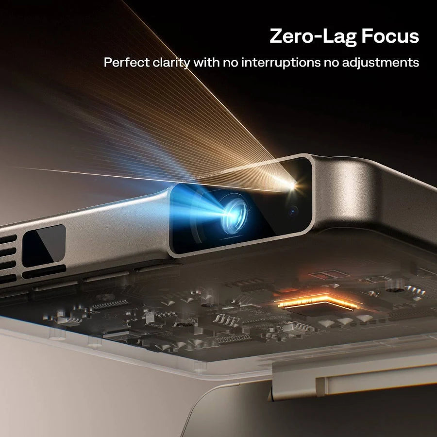 Tri-Fold Portable Projector – Compact Design for Home Cinema & Entertainment