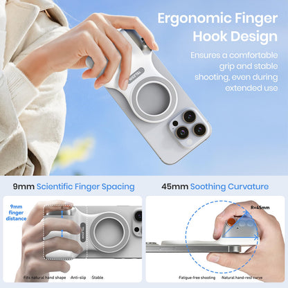 Magnetic Phone Camera Holder | Phone Grip & Selfie Light – SnapGlow Creator Kit