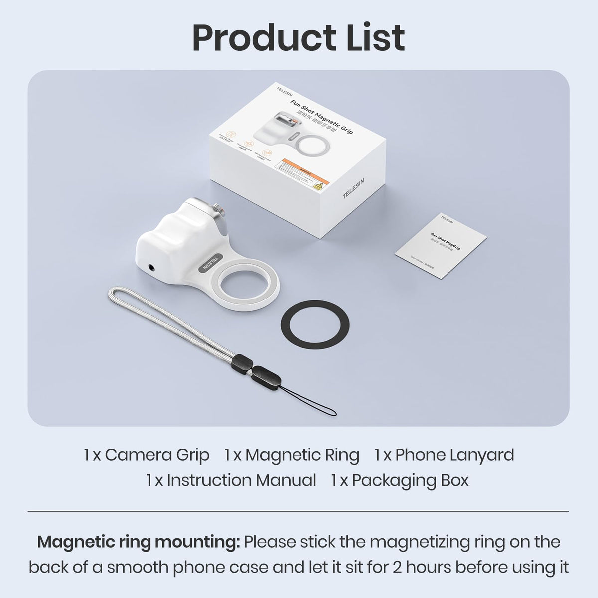 Magnetic Phone Camera Holder | Phone Grip & Selfie Light – SnapGlow Creator Kit