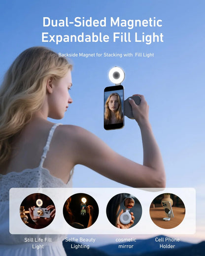 Magnetic Phone Camera Holder | Phone Grip & Selfie Light – SnapGlow Creator Kit