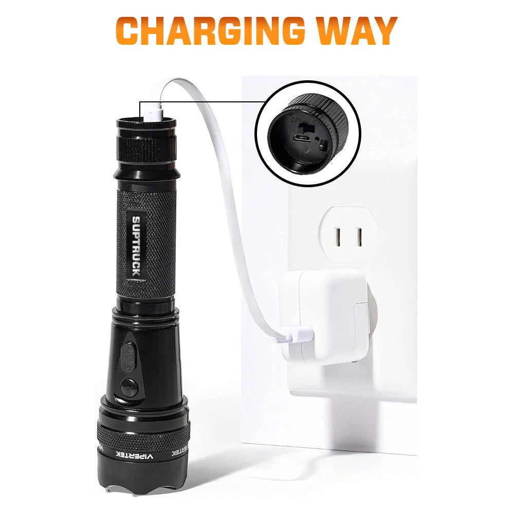 🛡️ VoltGuard X95 – Rechargeable LED Torch | Powerful LED Torch for Home, Travel & Outdoor Use | Buy 1 Get 1 Free