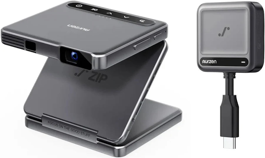 Tri-Fold Portable Projector – Compact Design for Home Cinema & Entertainment