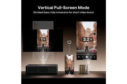 Tri-Fold Portable Projector – Compact Design for Home Cinema & Entertainment